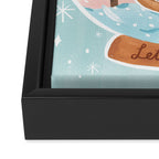 Cat in a Snowglobe Framed Canvas Print Gallery Image 3