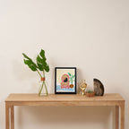 Cat on a Chair Framed Canvas Print Gallery Image 4