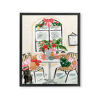 Christmas Cafe Framed Canvas Print Gallery Image 6