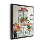 Christmas Cafe Framed Canvas Print Gallery Image 2