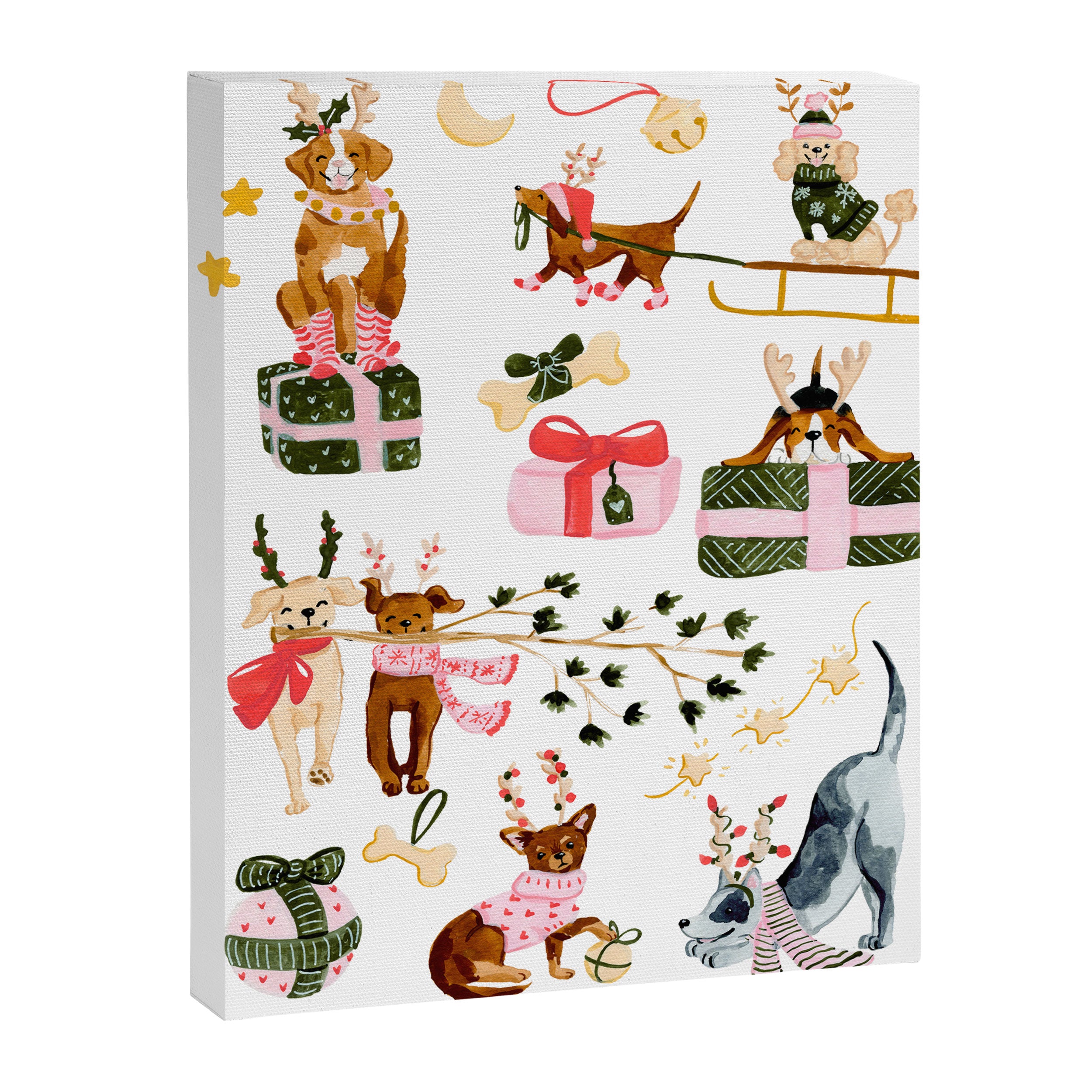 Christmas Dogs Canvas Print Gallery Image 6