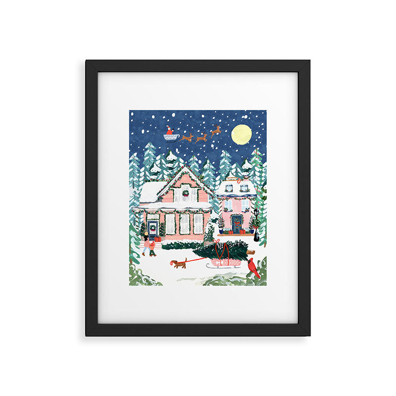 Christmas Night Framed Art Print Gallery Image 5