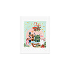 Christmas Snow Globe Art Print Gallery Image 1