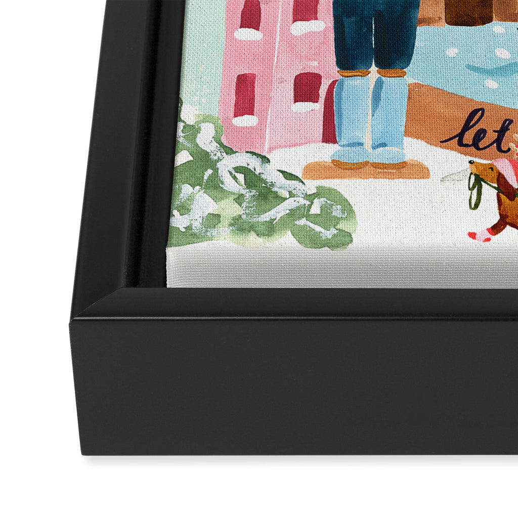 Christmas Snow Globe Framed Canvas Print Gallery Image 3