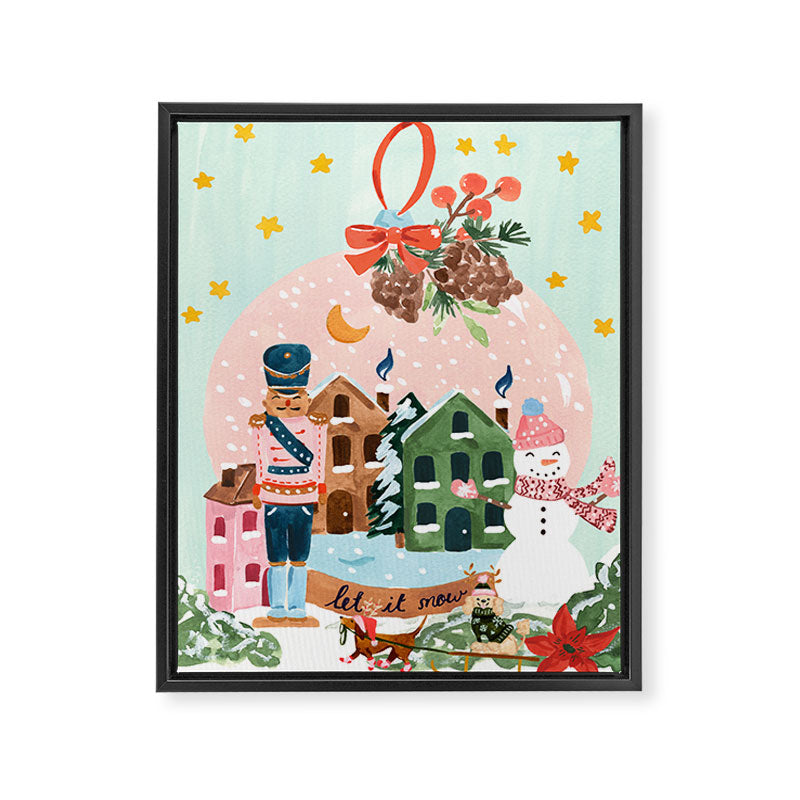 Christmas Snow Globe Framed Canvas Print Gallery Image 6
