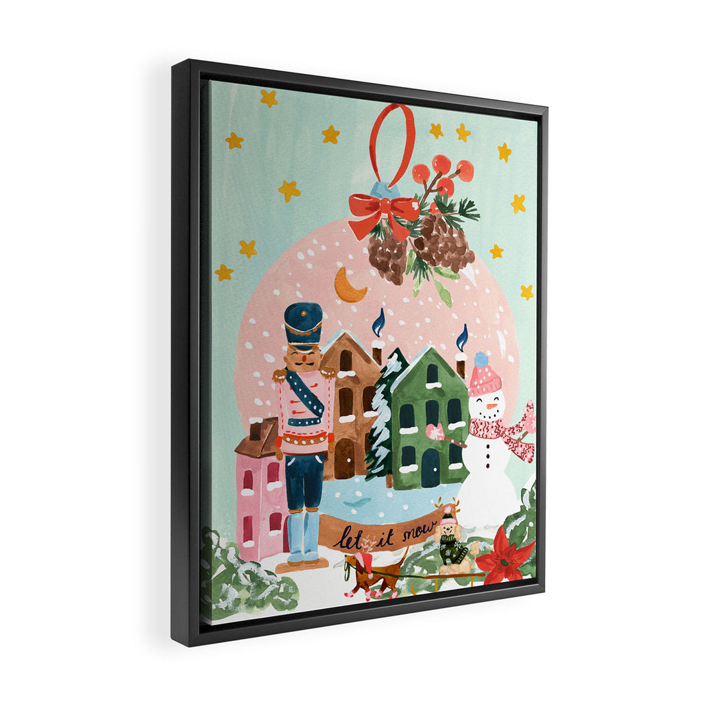 Christmas Snow Globe Framed Canvas Print Gallery Image 2