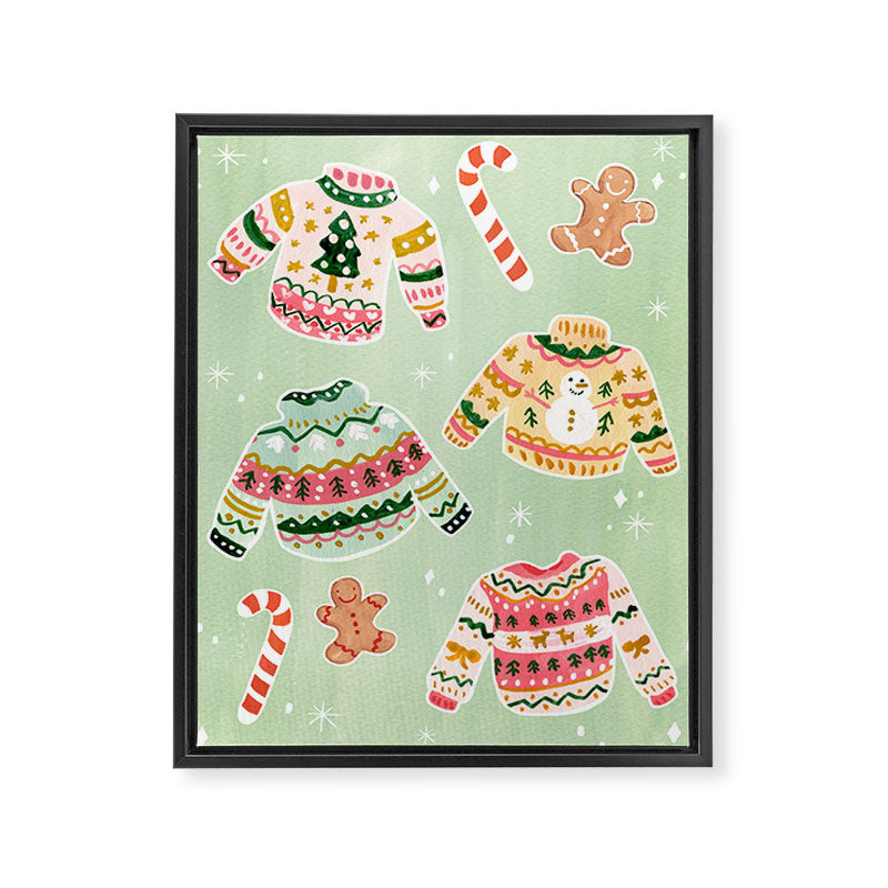 Christmas Sweaters Framed Canvas Print Gallery Image 6