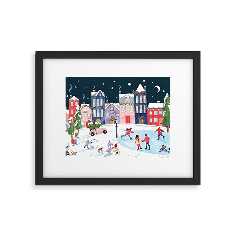 Christmas Village Framed Art Print Gallery Image 5