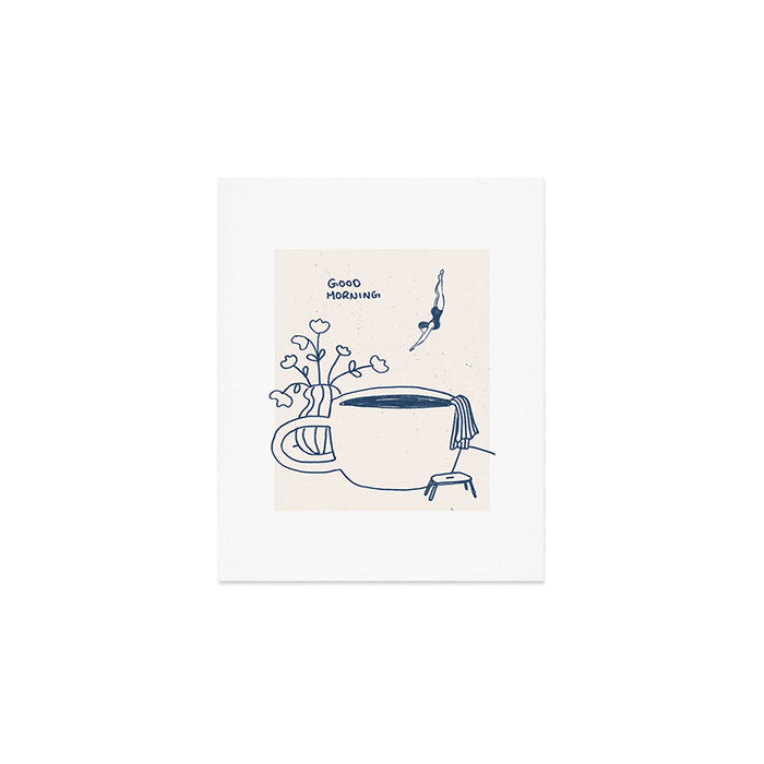 Coffee Diver Art Print Gallery Image 1