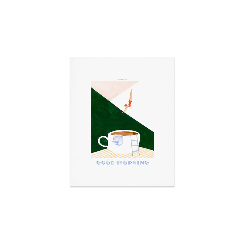 Coffee Diver Art Print