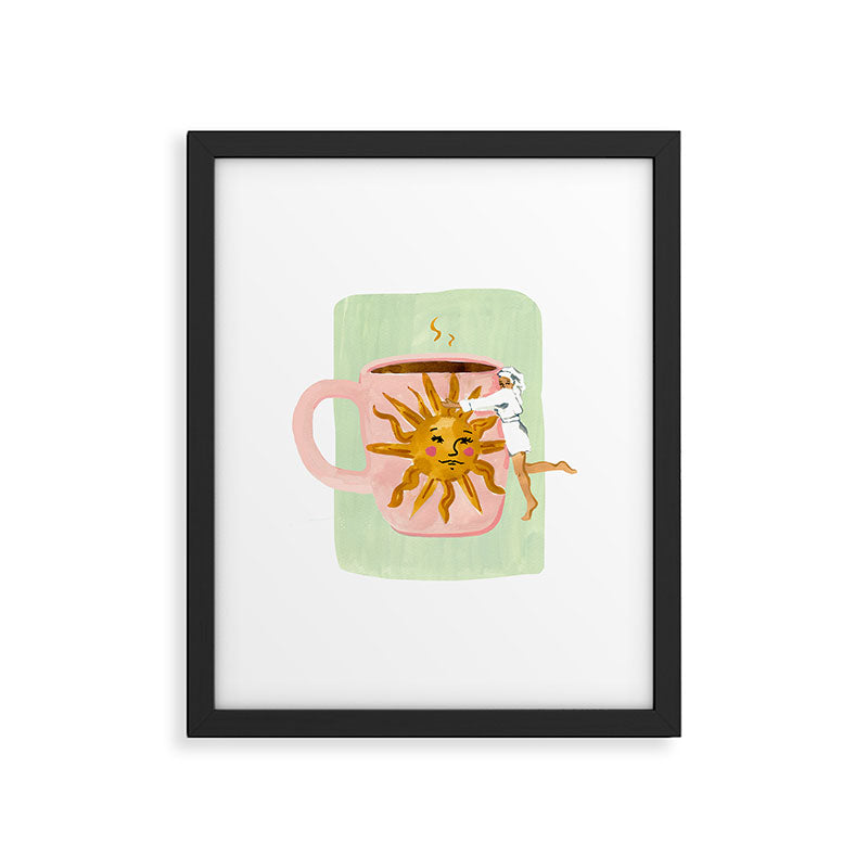 Coffee Hug Framed Art Print Gallery Image 5