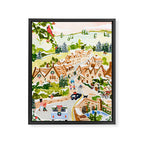 Cotswolds Christmas Framed Canvas Print Gallery Image 6
