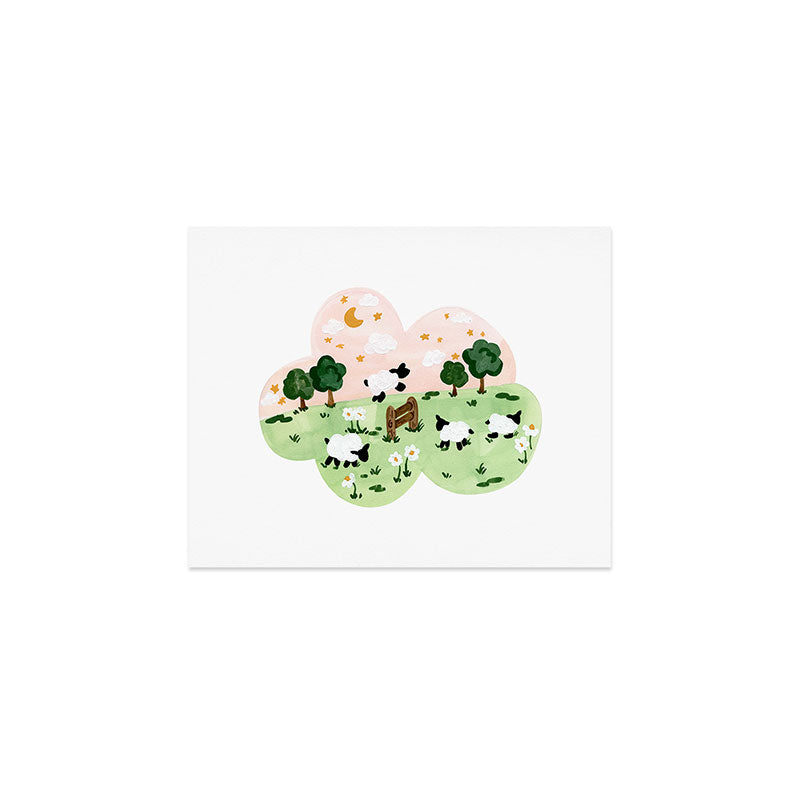Counting Sheep Art Print Gallery Image 1