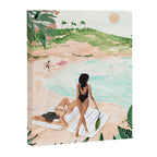 Couple at the Beach Canvas Print Gallery Image 6