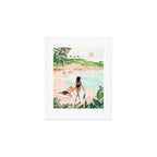 Couple at the Beach Art Print Gallery Image 1