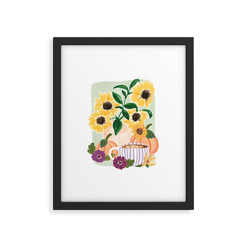 Cozy Fall Coffee Still Life Framed Art Print Gallery Image 5