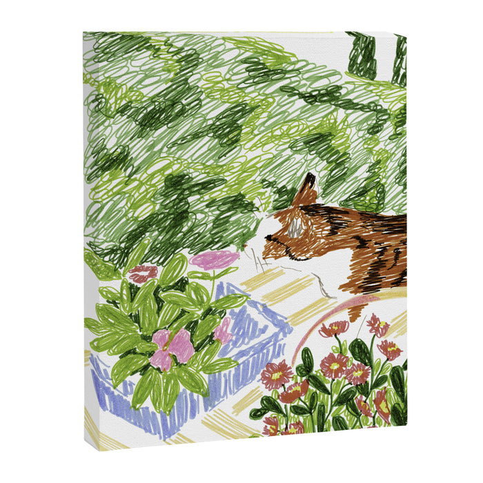 Curious Cat Canvas Print Gallery Image 1