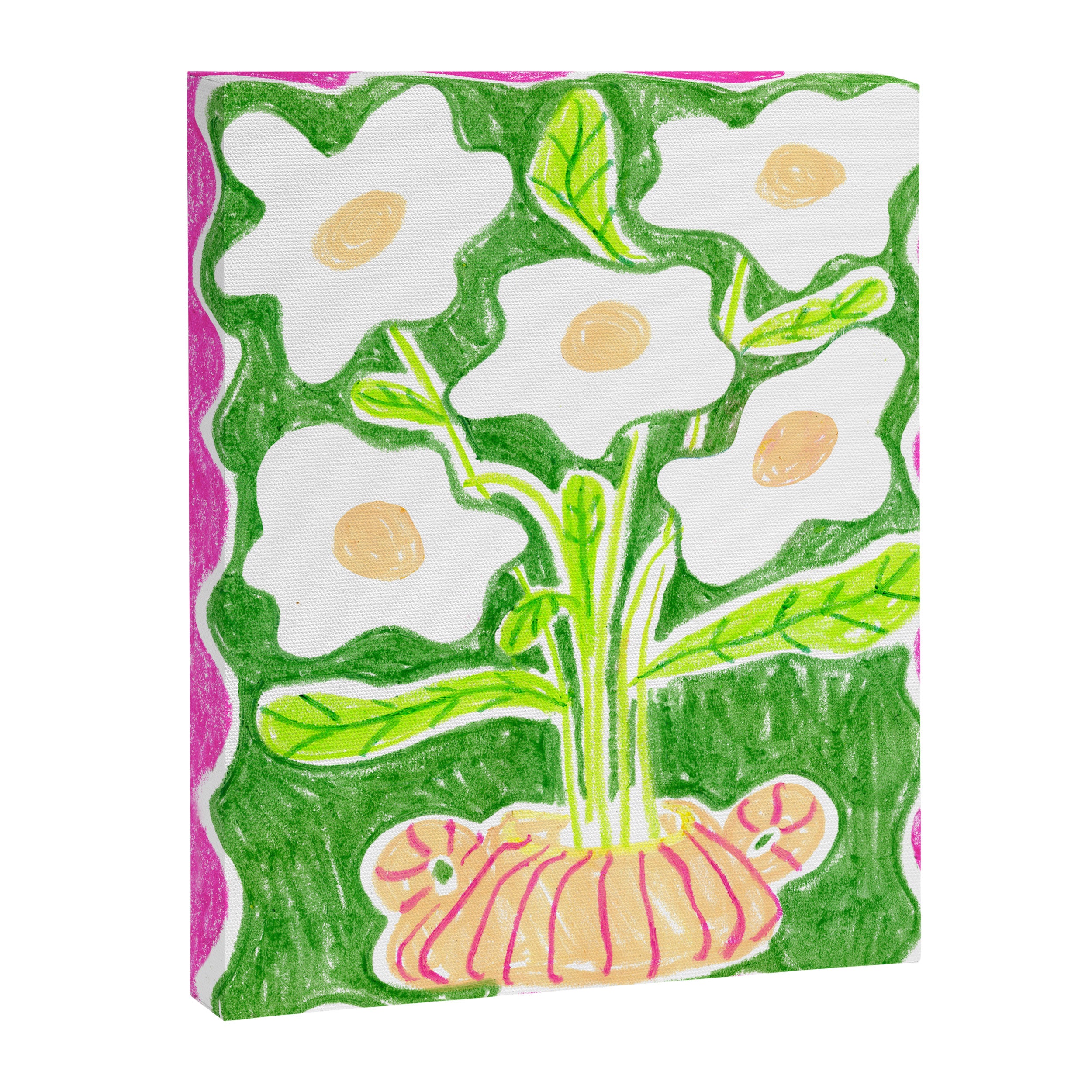 Daisies in a Vase Canvas Print Gallery Image 6