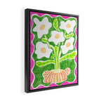 Daisies in a Vase Framed Canvas Print Gallery Image 2