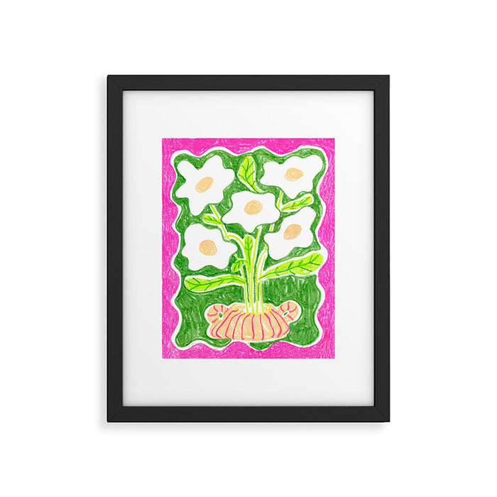 Daisies in a Vase Framed Art Print Gallery Image 1