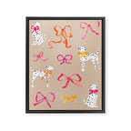 Dalmatians in Bows Framed Canvas Print Gallery Image 6