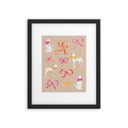 Dalmatians in Bows Framed Art Print Gallery Image 5