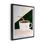 Deep Dive Coffee Framed Canvas Print Gallery Image 2