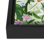 Dog and Wildflowers Framed Canvas Print Gallery Image 3