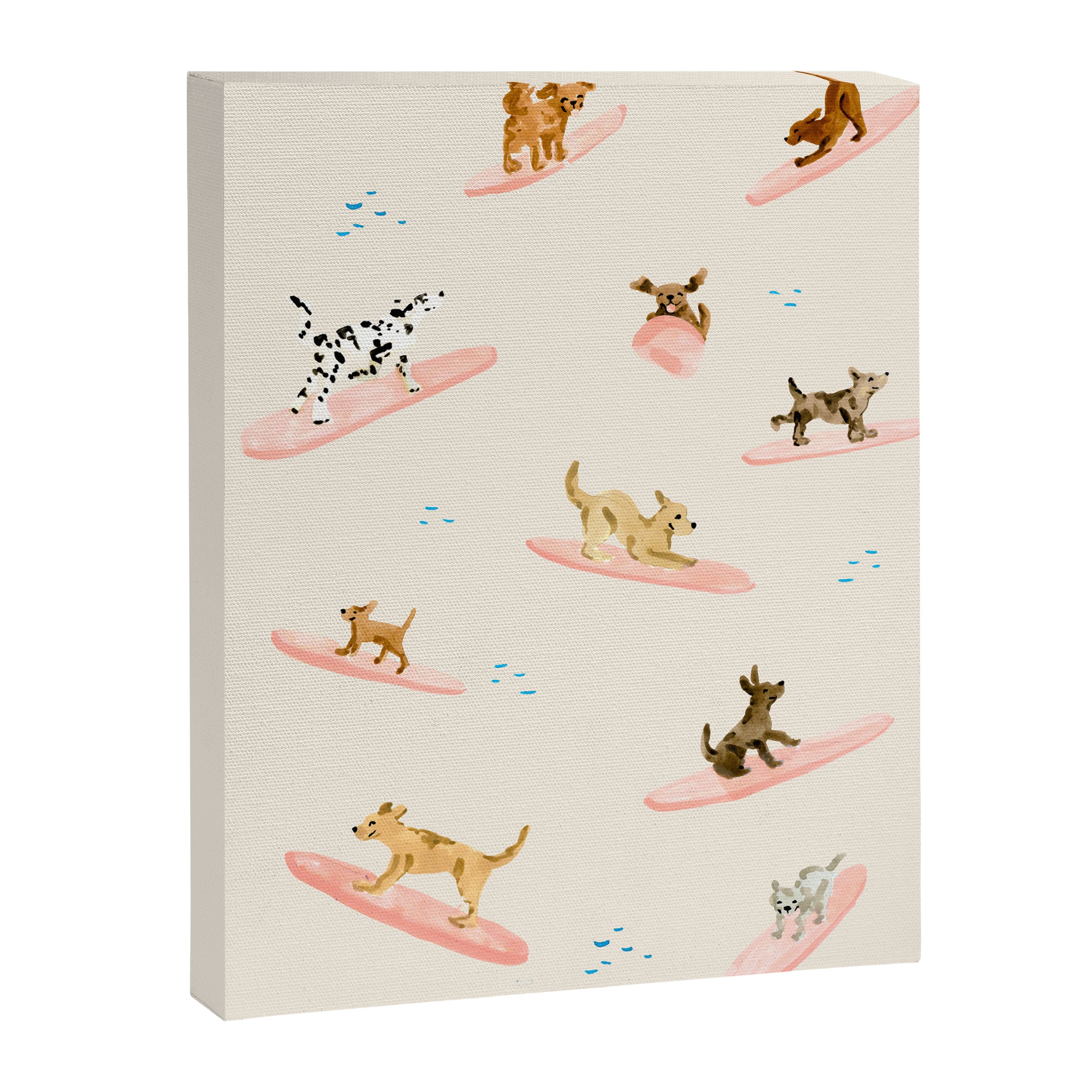 Dogs Surfing Canvas Print Gallery Image 6