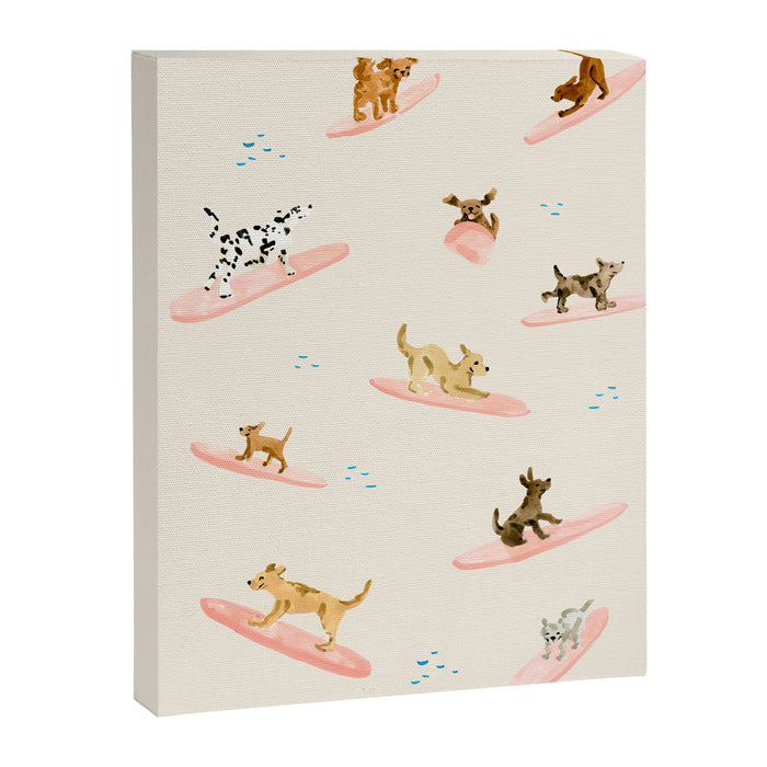 Dogs Surfing Canvas Print Gallery Image 1