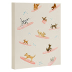 Dogs Surfing Canvas Print Gallery Image 3