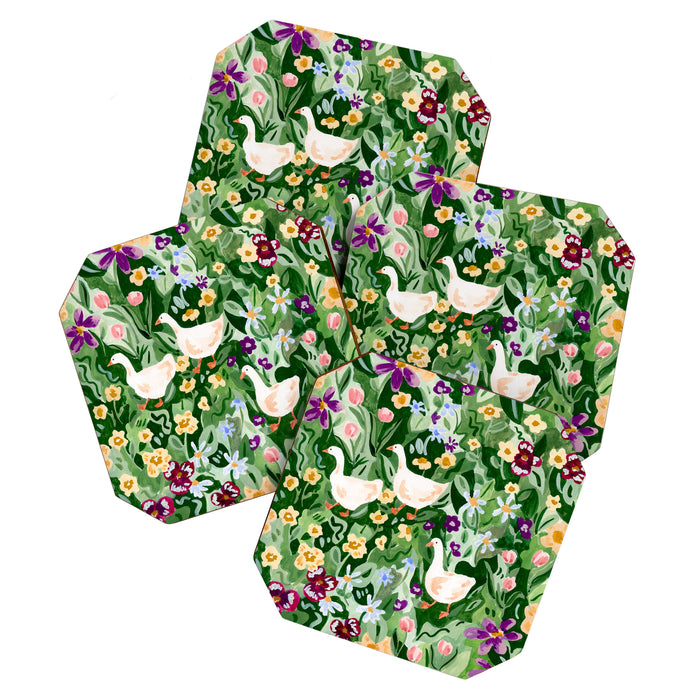 Ducks and Wildflowers Coaster Gallery Image 1