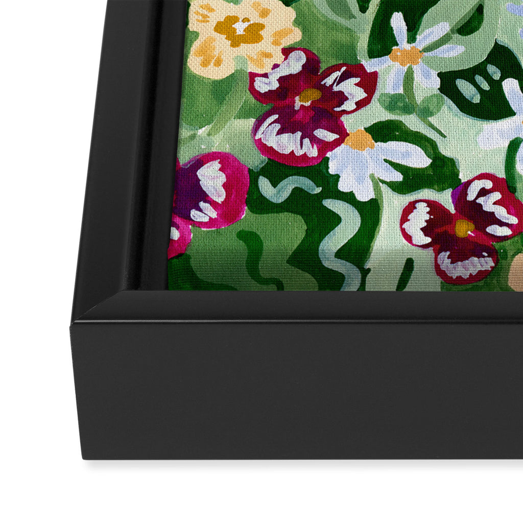 Ducks and Wildflowers Framed Canvas Print Gallery Image 3
