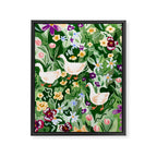 Ducks and Wildflowers Framed Canvas Print Gallery Image 8