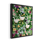 Ducks and Wildflowers Framed Canvas Print Gallery Image 2