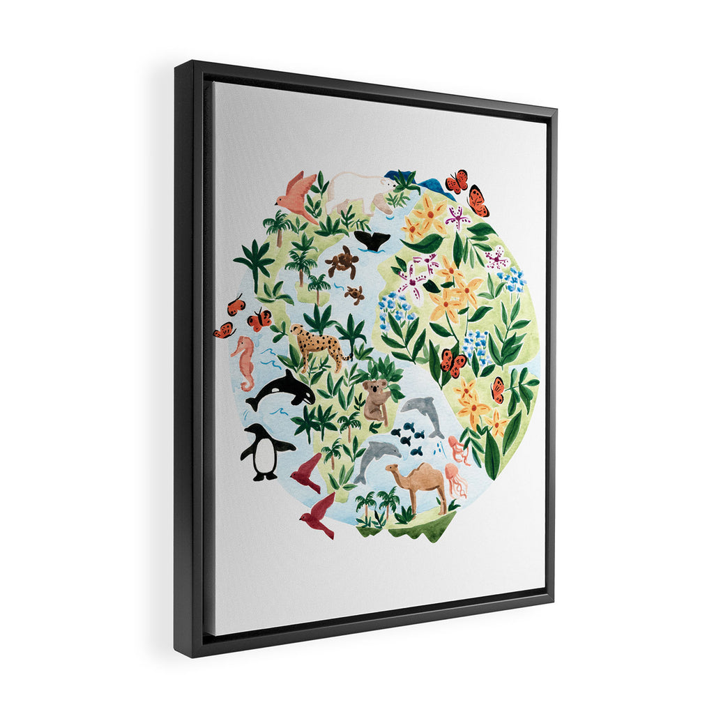 Earth Day Framed Canvas Print Gallery Image 2