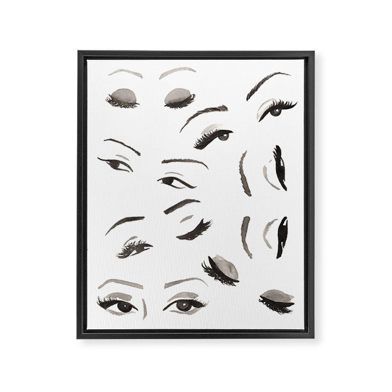 Eyes Framed Canvas Print Gallery Image 6