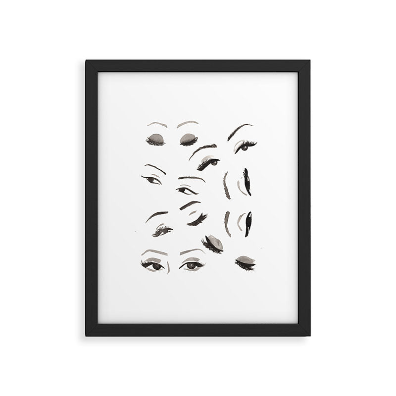 Eyes Framed Art Print Gallery Image 5