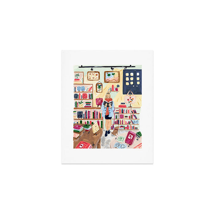 Fall Bookstore Art Print Gallery Image 1