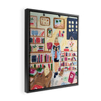 Fall Bookstore Framed Canvas Print Gallery Image 2