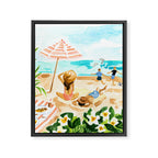 Family at the Beach Framed Canvas Print Gallery Image 6