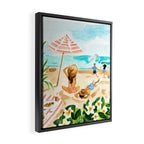 Family at the Beach Framed Canvas Print Gallery Image 2