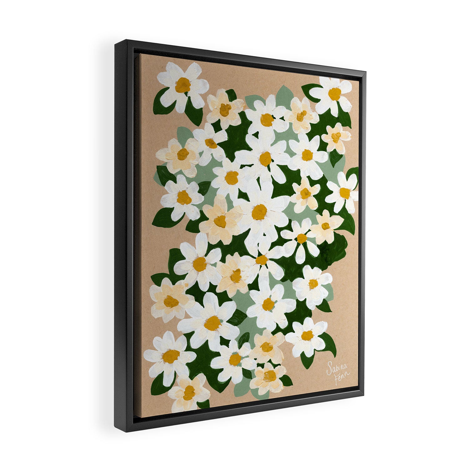 Field Daisies Framed Canvas Print Gallery Image 2