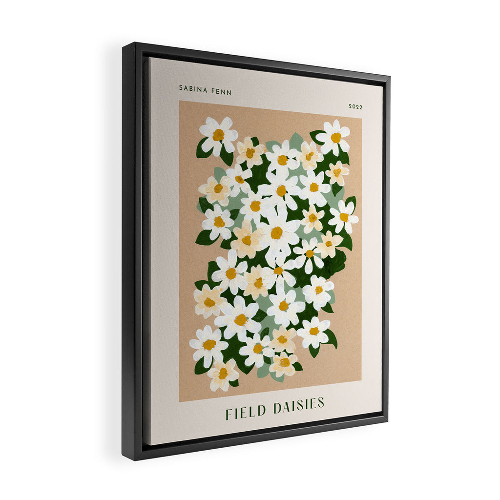 Field Daisies Poster Print Framed Canvas Print Gallery Image 2