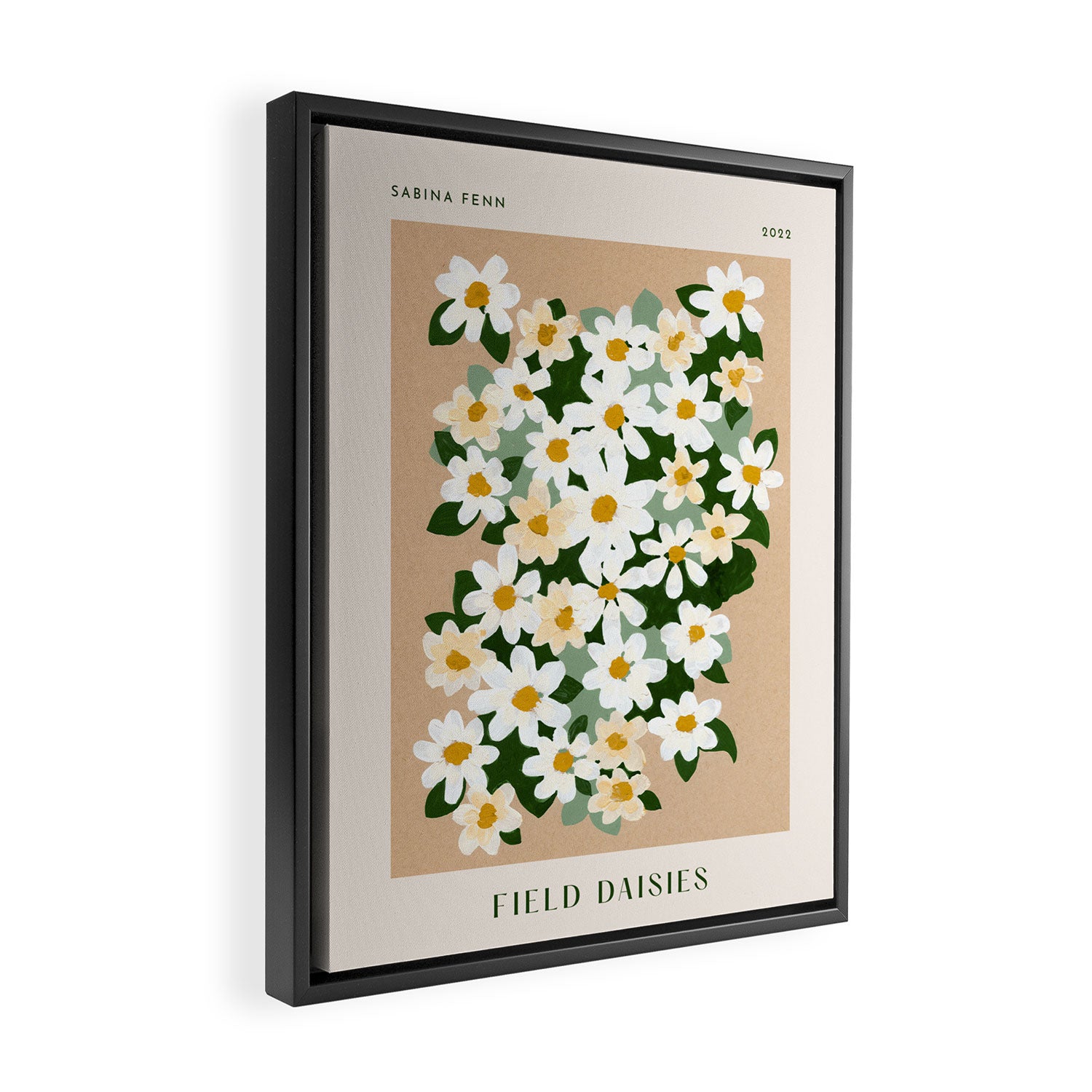 Field Daisies Poster Print Framed Canvas Print Gallery Image 2