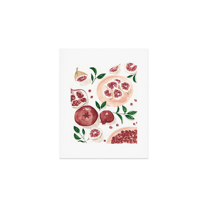 Figs Pomegranate Still Life  Art Print Gallery Image 1