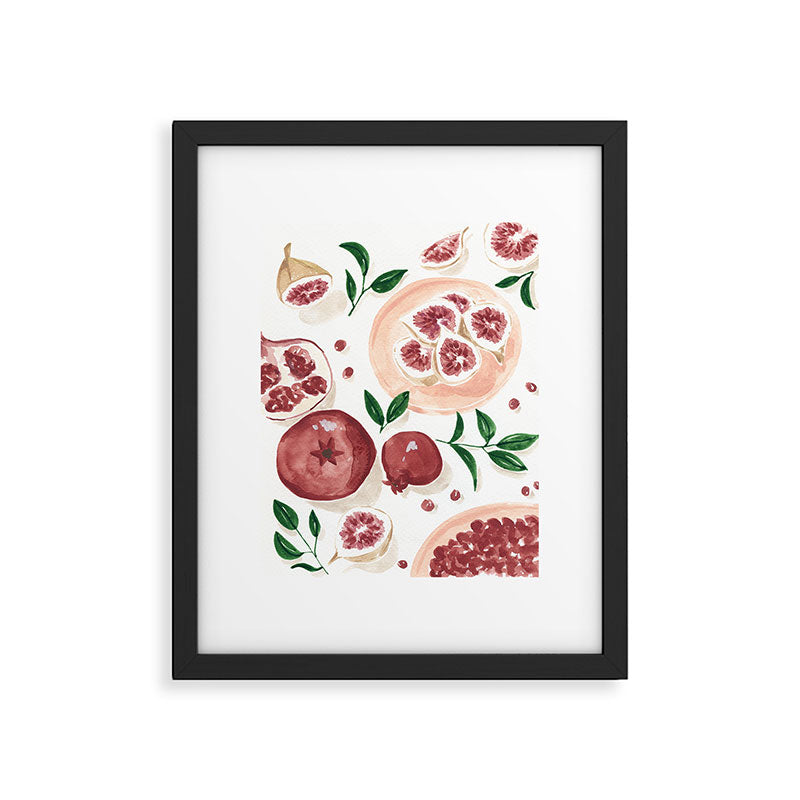 Figs Pomegranate Still Life  Framed Art Print Gallery Image 5