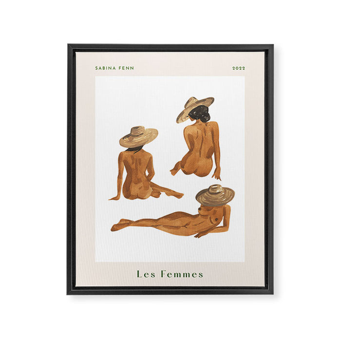 Figure Study Poster Framed Canvas Print Gallery Image 1