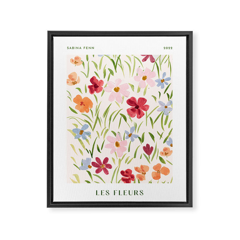 Floral Poster Framed Canvas Print Gallery Image 6