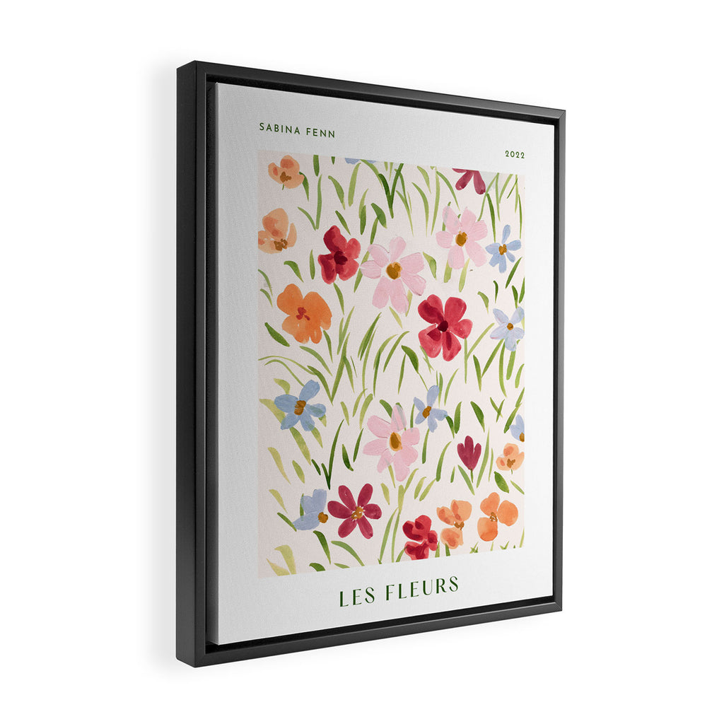 Floral Poster Framed Canvas Print Gallery Image 2